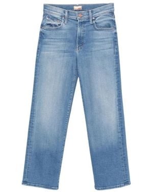 Mother Cropped Jeans - Blue