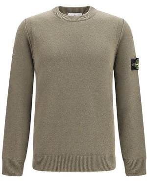 Stone Island Round-Neck Knitwear - Gris