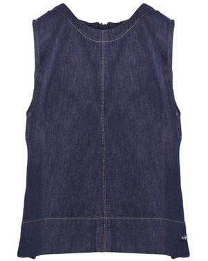 Roy Rogers Sleeveless Tops - Blue