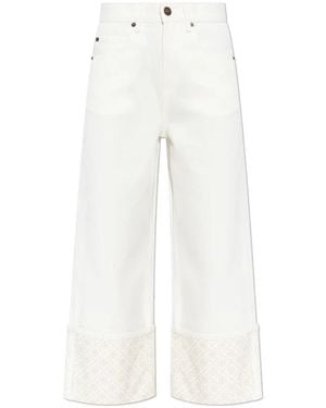 Tory Burch Cropped Jeans - White