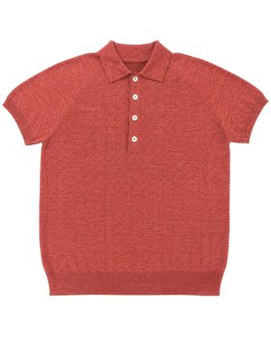 Gran Sasso Polo Shirts - Red