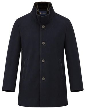 Paul & Shark Single-Breasted Coats - Azul