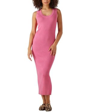 Ydence Rosa Gestricktes Kleid Ariel - Rot