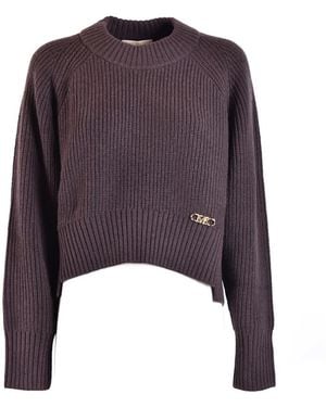 Michael Kors Round-Neck Knitwear - Paars