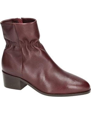 Softwaves Schoenen ,Rood ,Leer Gabina Enkelboot - Bruin