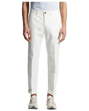 Peserico Stretch Cotton Gabardine Chino Hose - Weiß