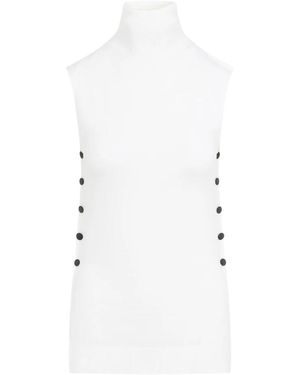 Giorgio Armani Vento Top De Punto, Mujer, Talla - Blanco