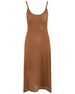 Akep Midi Dresses - Brown
