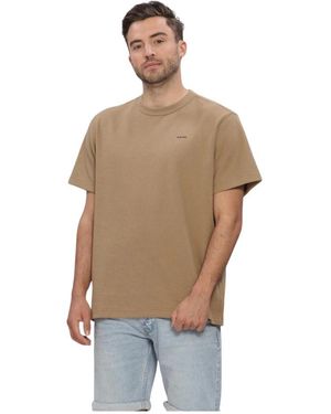 G-Star Tops ,Bruin ,Katoen True Regular Structured R T - Naturel