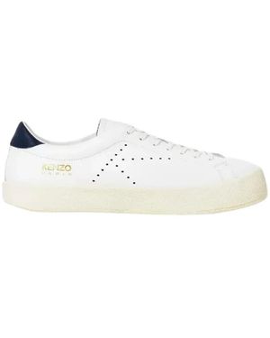 KENZO Leder logo sneakers - Weiß