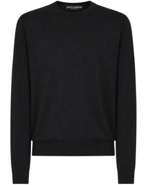 Dolce & Gabbana Ronde Hals Gebreid - Zwart