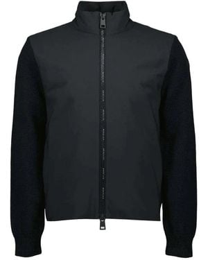 Moncler Cardigan Bi-Matière - Zwart