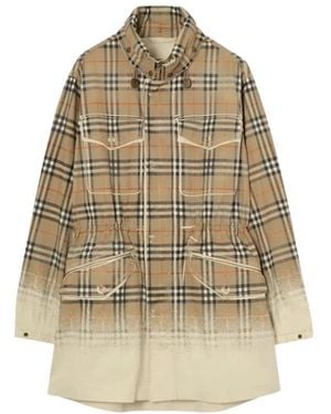 Burberry Parkas - Natural