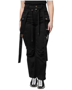 Dolce & Gabbana Straight Trousers - Black