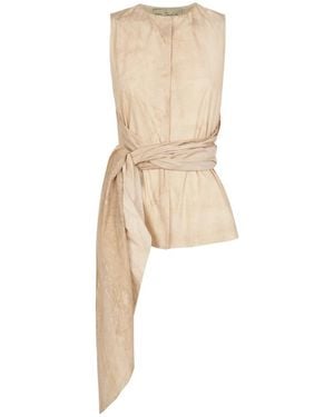 Cortana Sleeveless Tops - Natural