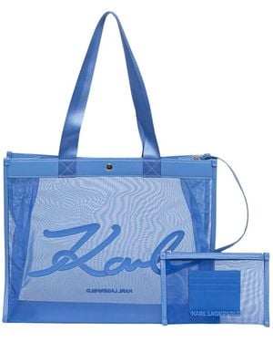 KARL LAGERFELD Tote Bags - Azul