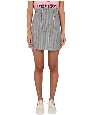 KENZO Short Skirts - Grey