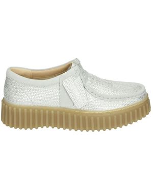 Clarks Zilveren Lage Sportieve Schoenen - Wit