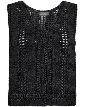 Mos Mosh V-Neck Knitwear - Black
