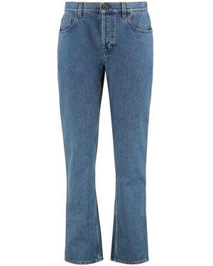 Burberry Jeans ,Blauw ,Denim High-Waisted Flare Jeans