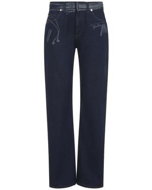 Jean Paul Gaultier Straight Jeans - Blue