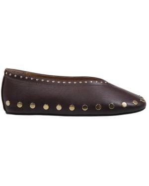 Ganni Ballerinas - Marron