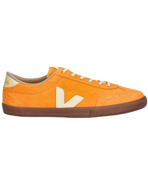Veja Schoenen ,Oranje ,Leer Sneakers