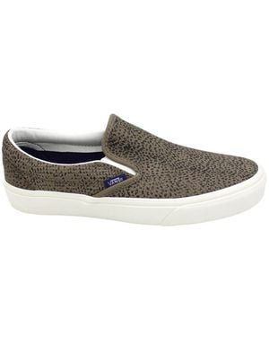 Vans Slip-On Wildleder Gummisohle Schuh - Schwarz