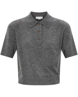 Victoria Beckham V-Neck Knitwear - Grey
