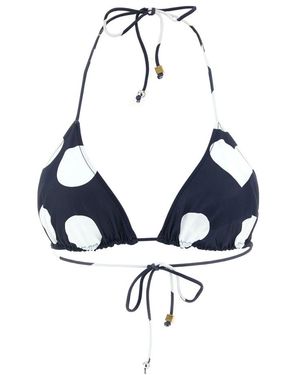 Jacquemus Badmode ,Veelkleurig ,Le Haut De Plage Triangle Bikini Top - Blauw