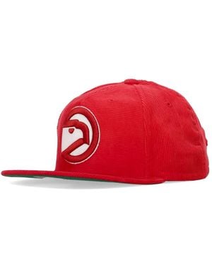 Mitchell & Ness Fitness ,Rood ,Katoen Flat Vizier Pet