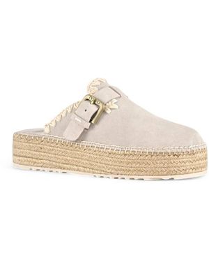 Mou Schoenen ,Grijs ,Jute Jute Clog Plain - Naturel