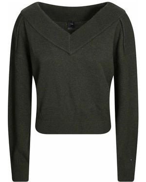 Pinko V-Neck Knitwear - Vert