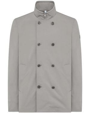 DUNO Double-Breasted Coats - Gray
