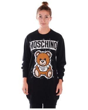 Moschino Round-Neck Knitwear - Black