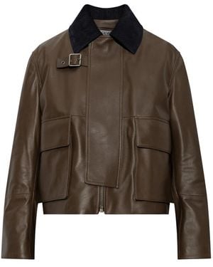 Loewe Leather Jackets - Verde