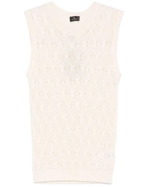 Etro Round-Neck Knitwear - White