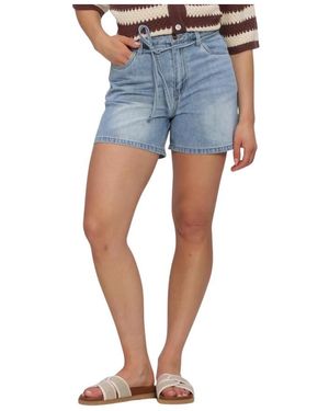 Object Korte Broeken ,Blauw ,Denim Objrosie Mw Lo Denim Short