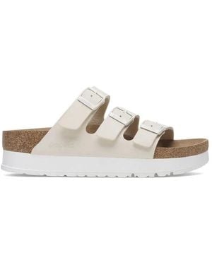 Birkenstock Schoenen ,Florida Iii Flex Platform Smalle Pasvorm - Wit