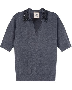 Semicouture Polo Shirts - Blue