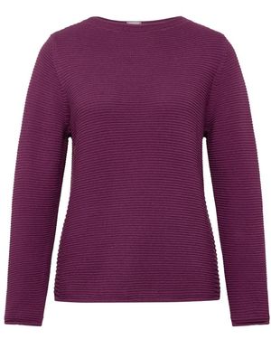 Rabe Rundhals-Strickware - Lila