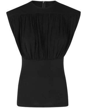 Anine Bing Tops ,Zwart ,Leer Fran Top