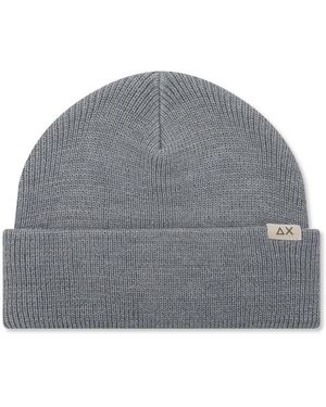 Sun 68 Polyester Gerippte Wollmütze - Grau