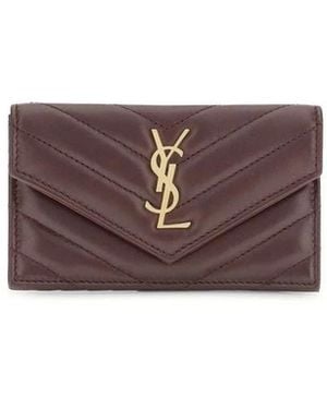 Saint Laurent Wallets & Cardholders - Paars