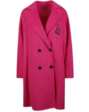 John Richmond Double-Breasted Coats - Pink