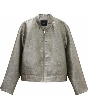 someday. Kurze Bomberjacke - Grau