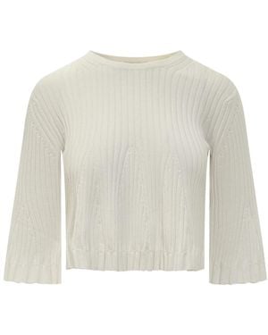 Loulou de Saison Round-Neck Knitwear - White