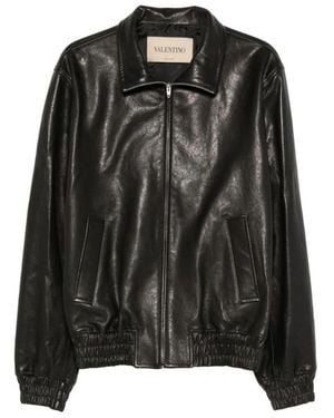 Valentino Garavani Leather Jackets - Black