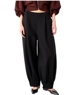 MEIMEIJ Wide Trousers - Negro
