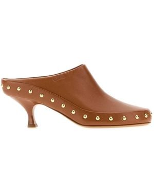 Chloé Heeled Mules - Marrone
